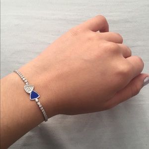 🎁 FREE W/PURCHASE Blue and silver colour bracelet